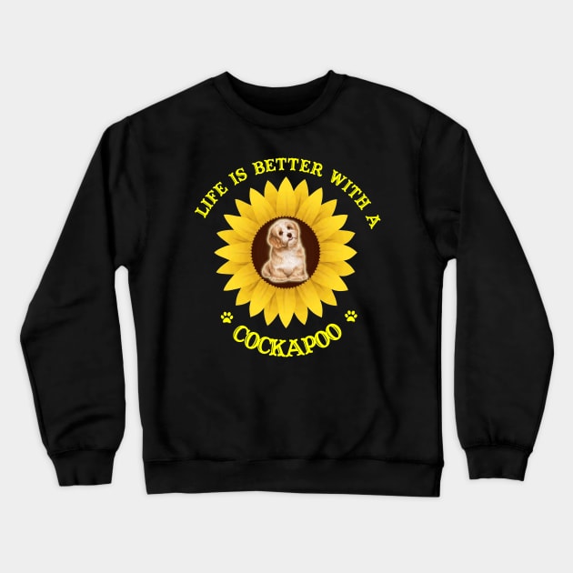 Cockapoo Lovers Crewneck Sweatshirt by bienvaem